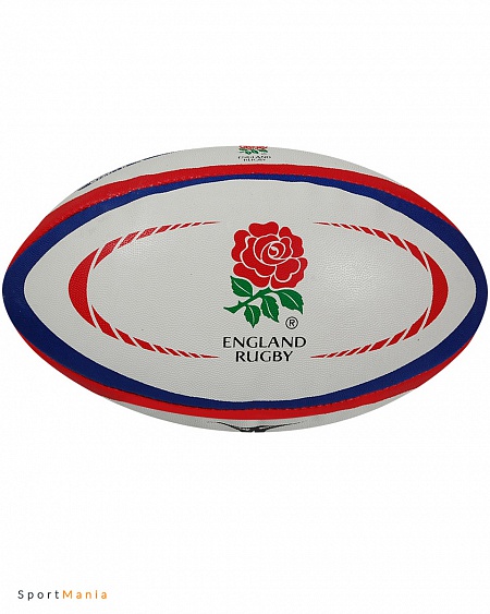 41024805 Мяч регбийный Gilbert Replica England белый, красный, синий
