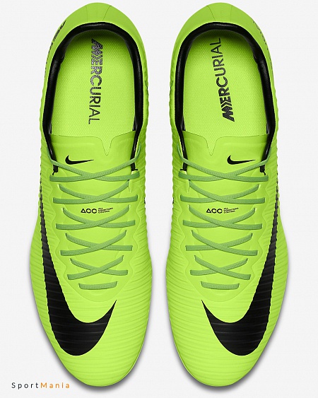 831958-303 Бутсы Nike Mercurial Vapor XI FG светло-зеленый, черный
