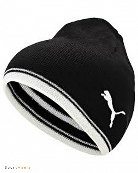 65382203 Шапка Puma Reversible Beanie черный, белый