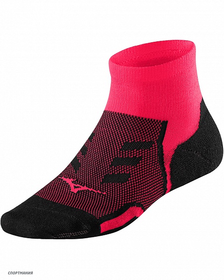 J2GX6A251-66 Беговые носки Mizuno Drylite Race Mid розовый, черный