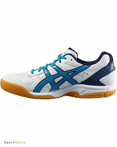 B40NQ-0143 Кроссовки мужские Asics Gel-visioncourt белый, голубой, темно-синий