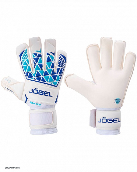 УТ-00019447 Перчатки вратарские Jögel N Pro Edition-NG белый, синий, голубой