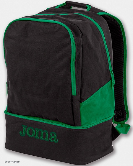 400234.104 Рюкзак Joma Estadio III черный, зеленый