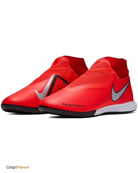 AO3267-600 Футзалки Nike Phantom Vision Academy DF IC красный, серый