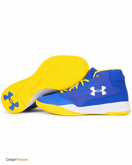 1300016-400 Кроссовки для баскетбола Under Armour Jet синий, желтый