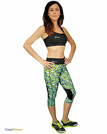 XB331-5110 Тайтсы Legea Pinocchietto Yaxis зеленый, желтый