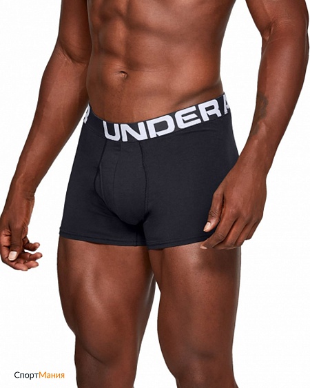 1327424-001 Трусы Under Armour Charged Cotton 3in (3 шт.) черный, серый