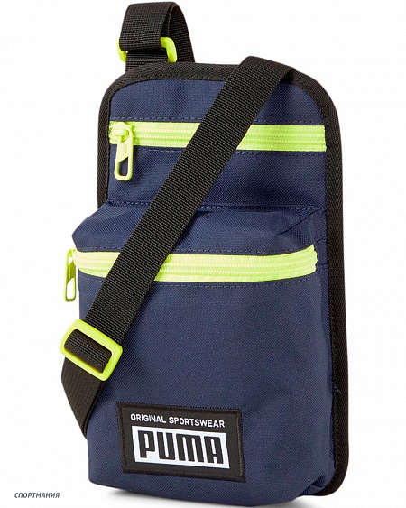 7730412 Сумка Puma Academy Portable темно-синий, салатовый, черный, белый