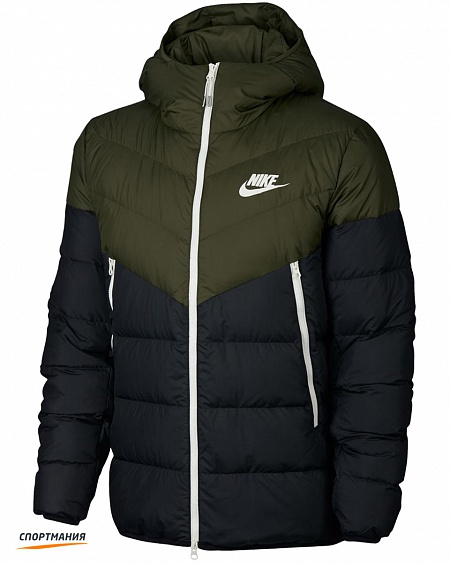 928833-395 Пуховик Nike Sportswear Windrunner Down Fill темно-синий, зеленый