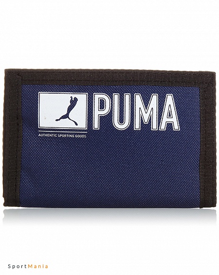 07347102 Кошелек Puma Pioneer Wallet темно-синий, черный, белый