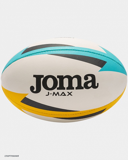 400680.209 Мяч Joma для регби J-MAX белый, оранжевый, голубой, черный