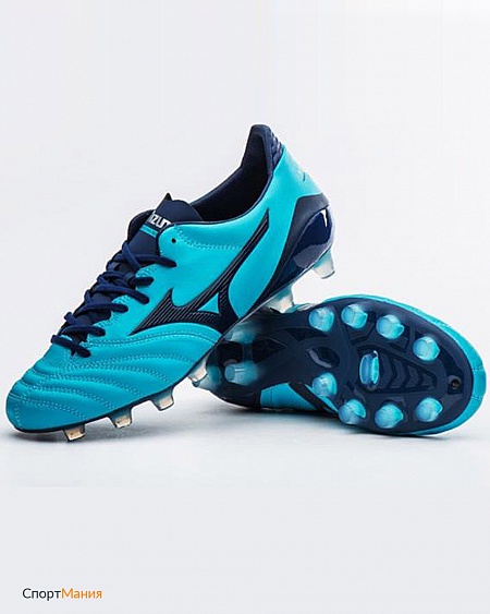 P1GA1858-14 Футбольные бутсы Mizuno Morelia Neo Kl II Md голубой, темно-синий