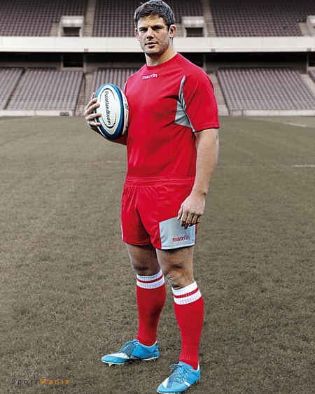 51170219 Шорты Macron Dunstan красный, серый