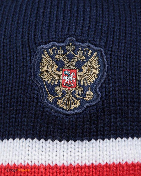 AI4878 Шапка Adidas Russia Beanie темно-синий, красный, белый