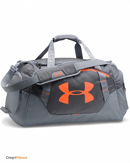 1300213-076 Спортивная сумка Under Armour Undeniable Duffle 3.0 MD серый, оранжевый