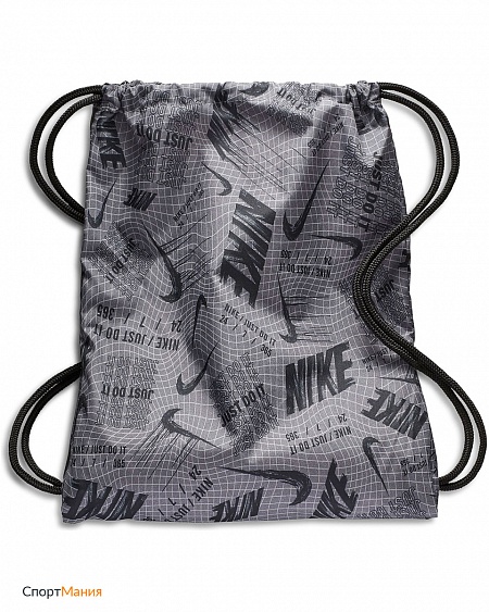 BA5262-056 Рюкзак-мешок Nike Gymsack - GFX серый, светло-зеленый