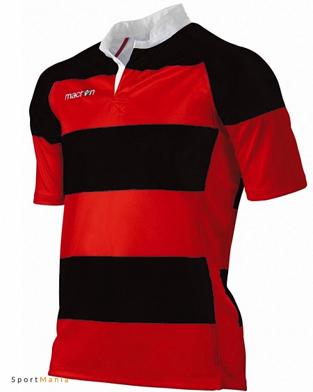 60040902 Футболка Macron Forge красный, черный