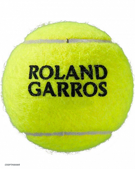 WRT147500 Мяч теннисный Wilson Roland Garros, 4 шт салатовый, черный
