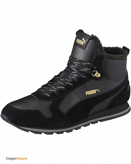 36510201 Ботинки Puma ST Runner Mid Fur черный, серый