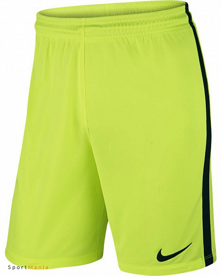 725881-702 Футбольные шорты для голкипера Nike League Knit NB неоновый-желтый, черный