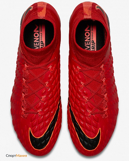 860643-616 Бутсы Nike Hypervenom Phantom III DF FG красный, черный