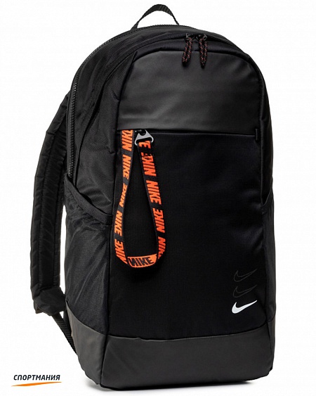 BA6143-010 Рюкзак Nike Sportswear Essentials черный, оранжевый