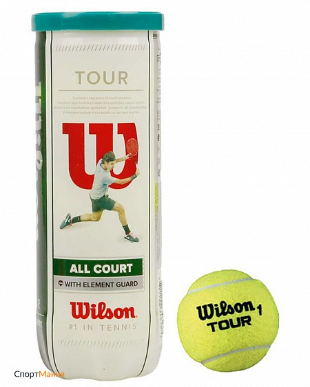WRT106300 Мячи для большого тенниса Wilson All Court 3B желтый