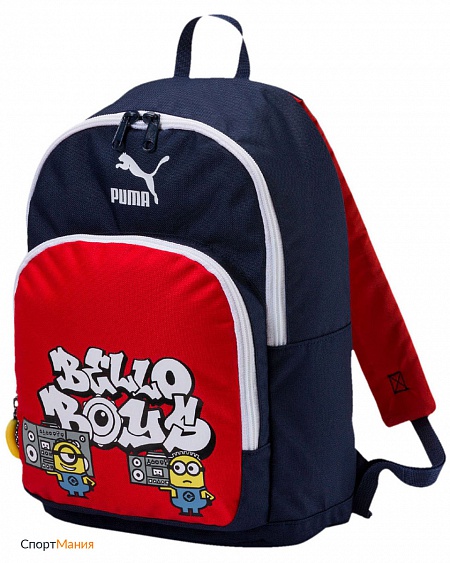7504101 Рюкзак детский Puma Minions Backpack темно-синий, красный, белый