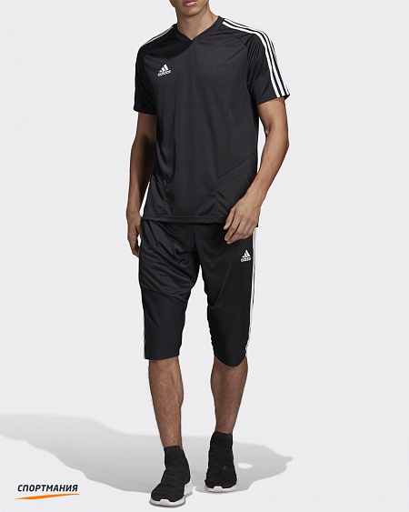 D95948 Бриджи тренировочные Adidas Tiro19 3/4 черный, белый