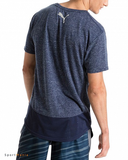 51528209 Футболка Puma Dri-release Novelty Graphic темно-синий, желтый