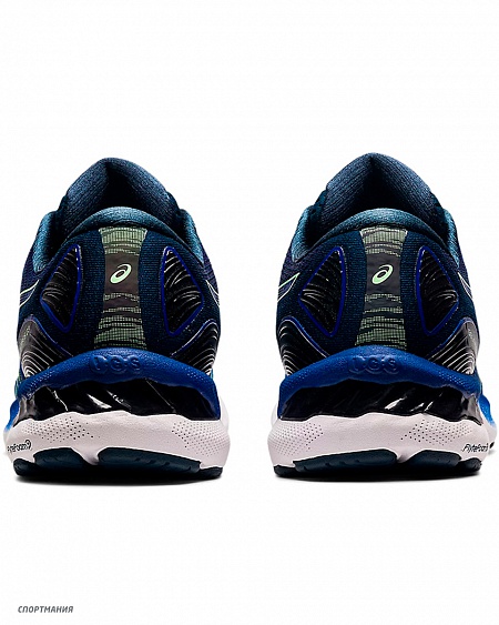 1011B004-404 Кроссовки беговые Asics Gel-Nimbus 23 синий, черный, белый, салатовый