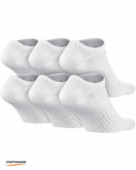 SX4466-101 Носки Nike Cotton Non-Cushion No Show (6 пар) белый